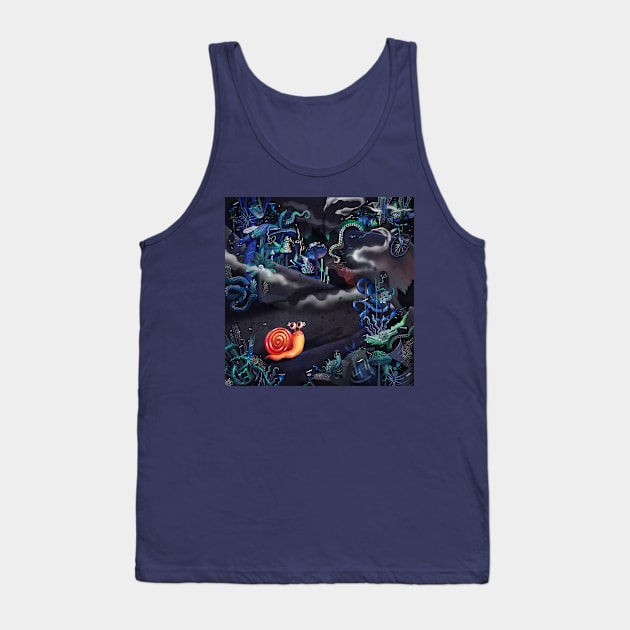 Happy Snail Tank Top by oilikki